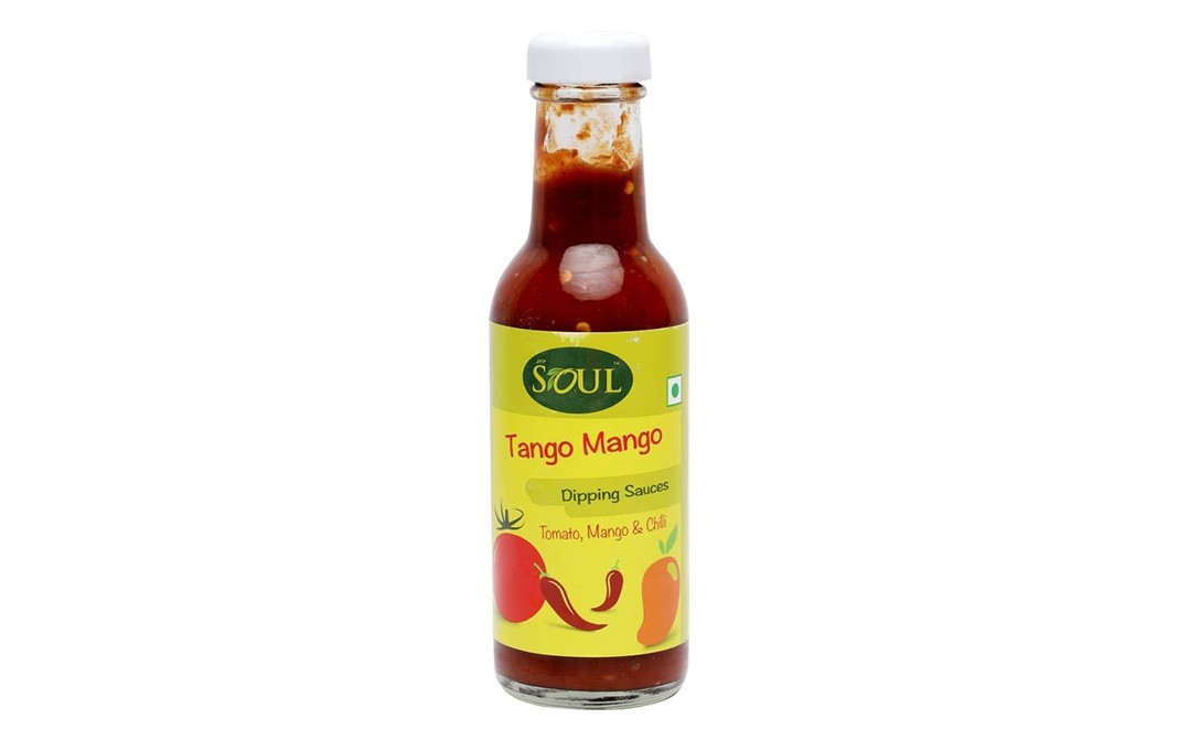 Soul Tango Mango Dipping Sauces, (Tomato, Mango & Chilli)   Glass Bottle  250 grams